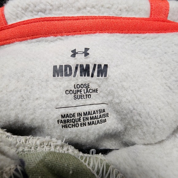 Under Armour Project Rock Veterans Hoodie Womens Medium Loose Fit Camouflage - Picture 4 of 8